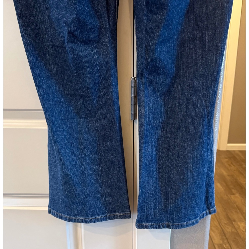 Lauren Jeans Co. Ralph Lauren Wmns Petite 10P Bootcut Denim Classic Blue Jeans - Picture 8 of 9
